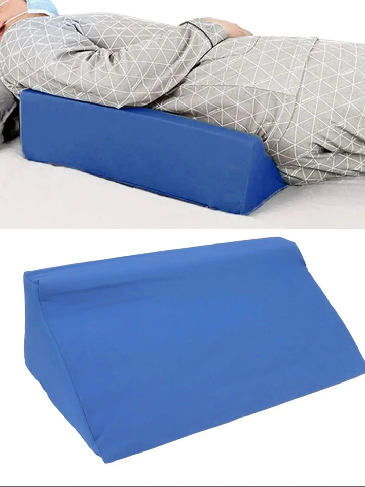 Orthopedic Wedge Pillow for Acid Reflux & Leg Elevation – Sponge Cotton Support Cushion for Back, Bed & Patient Care (M/L Sizes)
