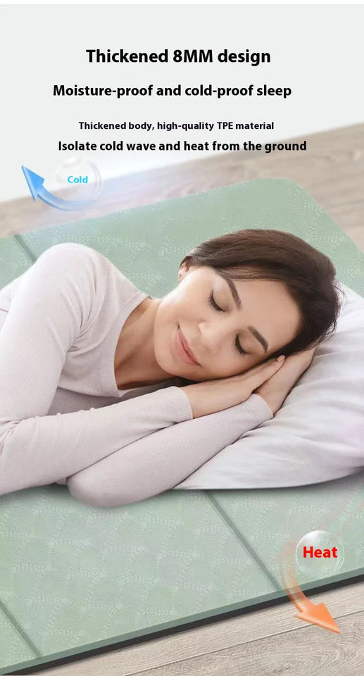 Foldable Anti-Slip Yoga & Nap Mat – Portable Thick Fitness Floor Mat for Home, Kids, and Students