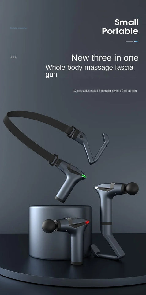 Long-Handle Massage Gun – Multifunctional Deep Tissue Percussion Massager for Full Body Muscle Relaxation