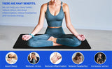 Earthing Mat with Wristband Soft PU Grounding Mat Pad Healthy Balance for Anxiety Relief & Better Sleep Earth Connected Therapy