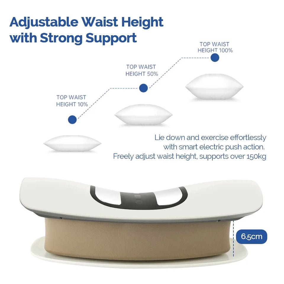 Electric Lumbar Traction Massager Inflatable Back Stretcher Device Adjustable Vibration Waist Massager Waist Spine Support Back