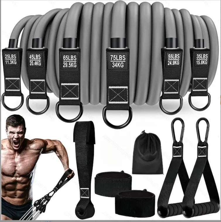 300 lbs Heavy-Duty Resistance Bands with Handles – Strength Training & Physiotherapy Exercise Strap