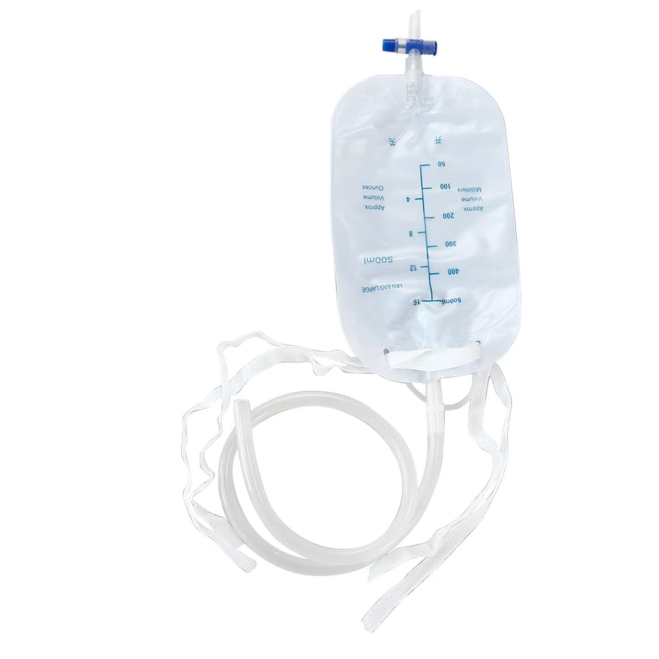 Reusable Male Wearable Silicone Urine Bag with Catheter & Drainage System