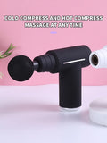 Professional Muscle Massage Gun – 6-Head Fascia Massager with Hot & Cold Compress