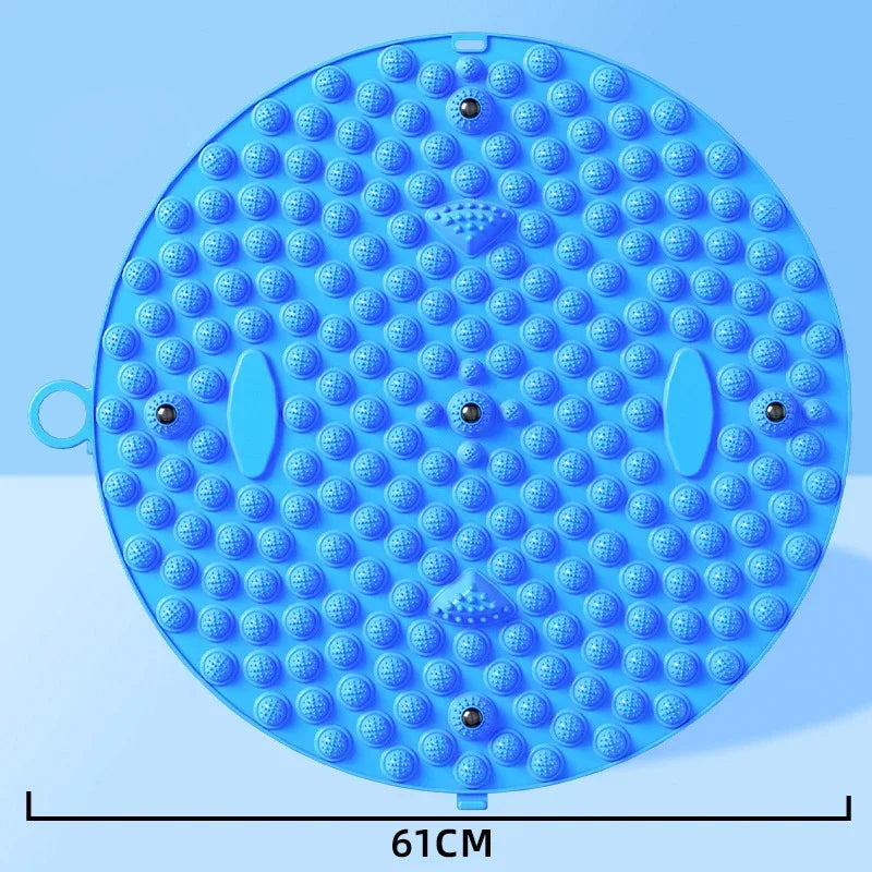 Foot Yoga Acupressure Massage Board – Round Exercise Pad for Muscle Relaxation & Meridian Therapy