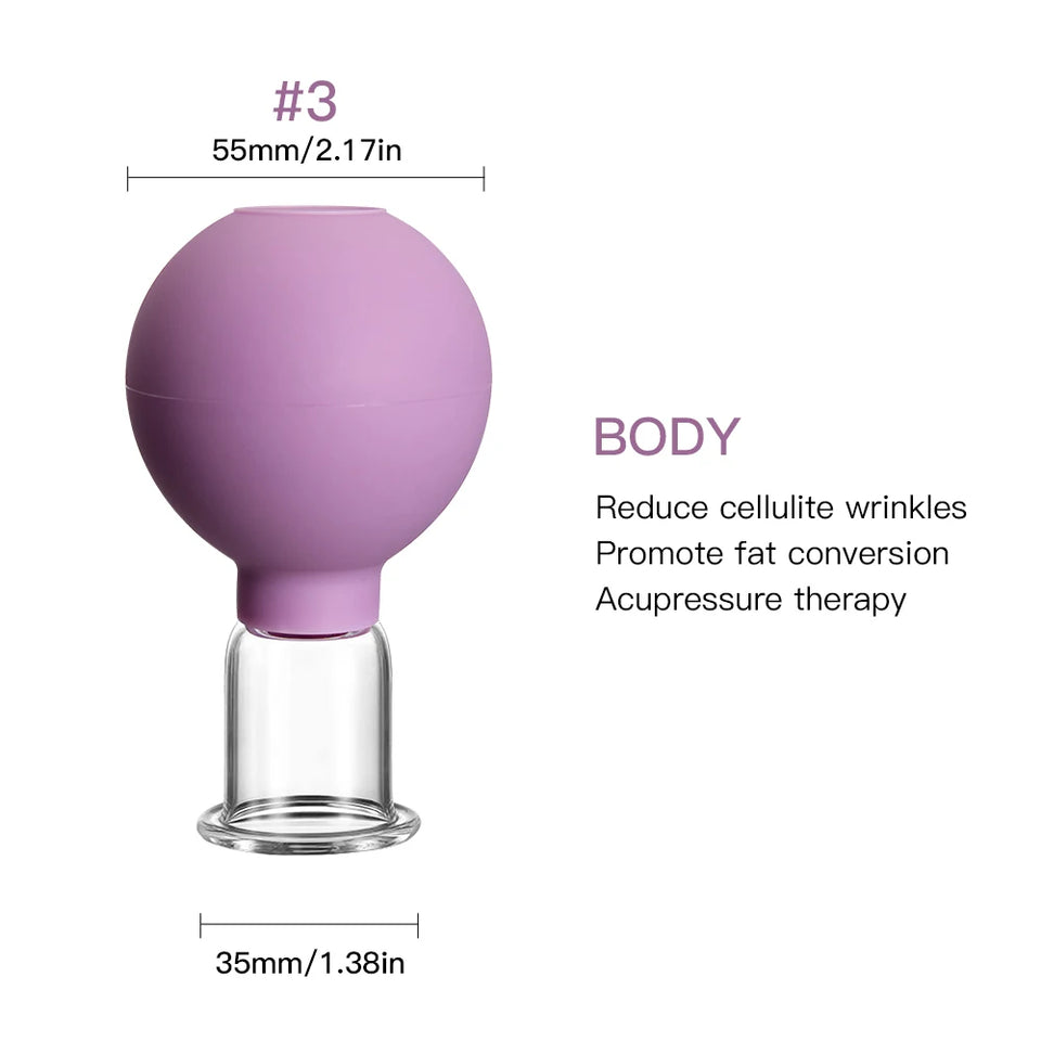 Rubber Cupping Face Massager Vacuum Eye Skin Lifting Facial Cups Anti Cellulite Jar Anti-Wrinkle Cupping Therapy Beauty Tool