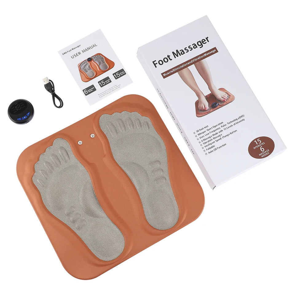 3D Smart Foot Massage Pad RF Remote Feet Massager 8 Modes 29 LevelsImprove Blood Circulation Relax Muscles Slim Legs Foot Pad