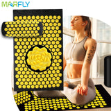 Pranamat Eco Lotus Spike Mat Acupuncture Massage Cushion Kuznetsov's Applicator for Neck Foot Back Yoga Acupressure Massage Mat