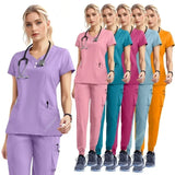 Women's Medical Scrubs Jogger Set – Doctor & Nurse Surgical Uniform