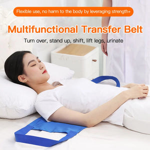 Elderly & Disabled Transfer Belt – Nursing Shift Pad & Turn Over Aid for Bedridden Patient Mobility