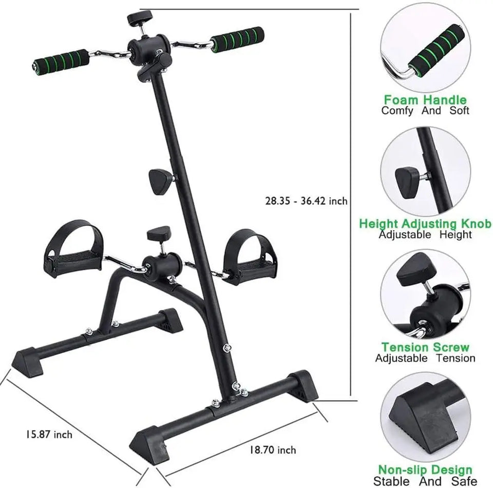 Adjustable Indoor Fitness Bike – Body, Arm & Leg Exercising & Physical Therapy Machine