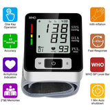High-Accuracy Digital Wrist Blood Pressure Monitor – Electronic Sphygmomanometer with Automatic BP & Pulse Tracking