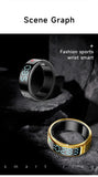 2025 SR08 Smart Ring – LED Display, Heart Rate & SpO₂ Monitor, 5ATM Waterproof Fitness Ring for Men & Women