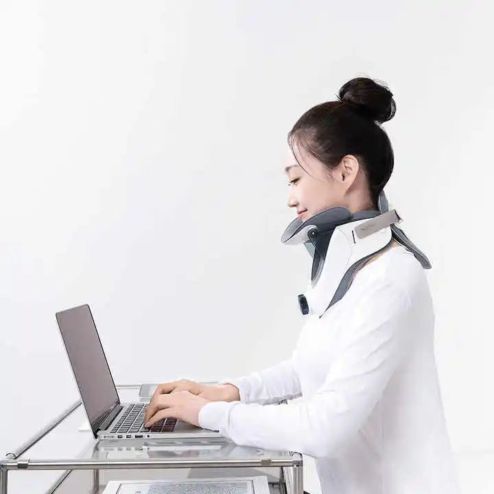 Adjustable Cervical Neck Traction Device – Air Pump Neck Stretcher Collar for Spine Alignment & Pain Relief