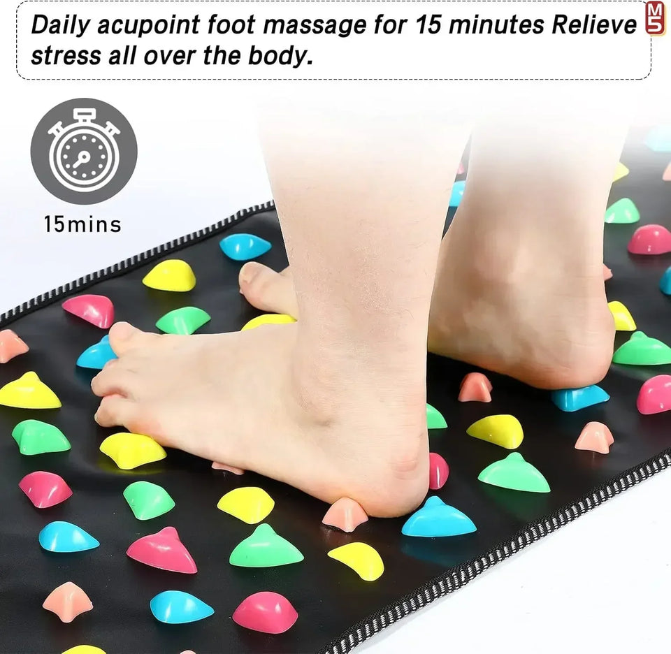 Acupressure Pad Foot Reflexology Massage Pad Health Care Walking Foot Pressure Pad Reflexology Massage Pad Foot Massager