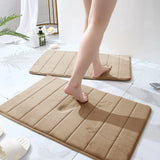 3-Piece Non-Slip Memory Foam Bath Mat Set – Soft, Quick-Dry Bathroom Rugs, Machine Washable