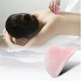 Heart-Shaped Beeswax Gua Sha Massage Tool for Face & Body – SPA Scraper and Acupuncture Massager