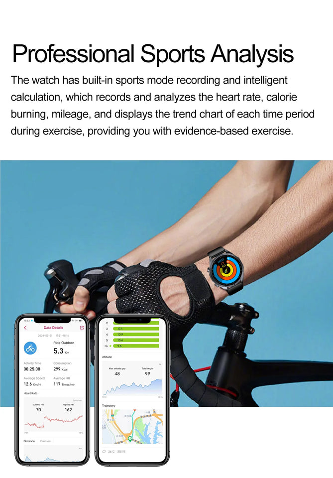 Xiaomi Pulse ECG+PPG Smartwatch 2025 – Blood Lipid, Uric Acid, BP, Body Fat & Sports Health Tracker with Call Function