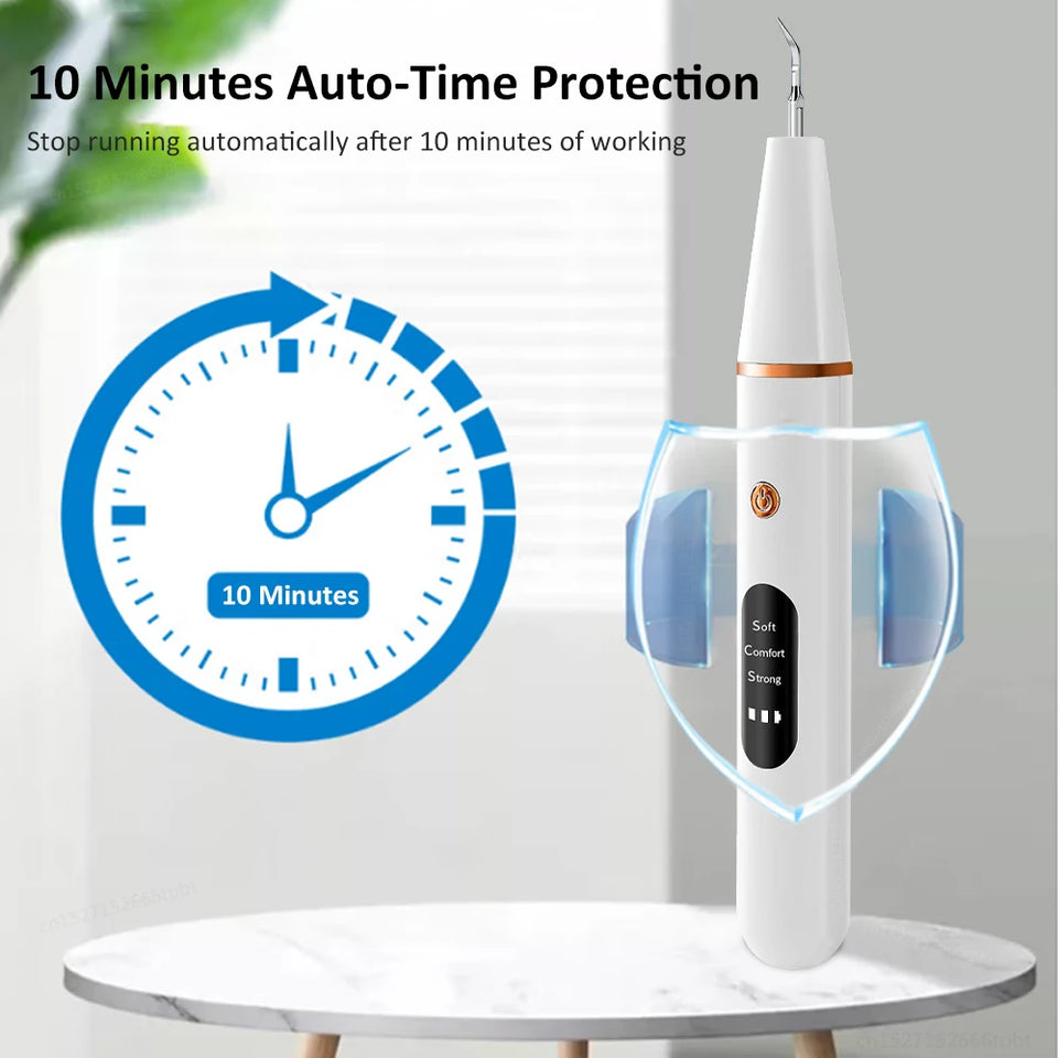 Ultrasonic Dental Calculus Scaler – Electric Tartar & Plaque Remover for Teeth Cleaning and Stain Elimination
