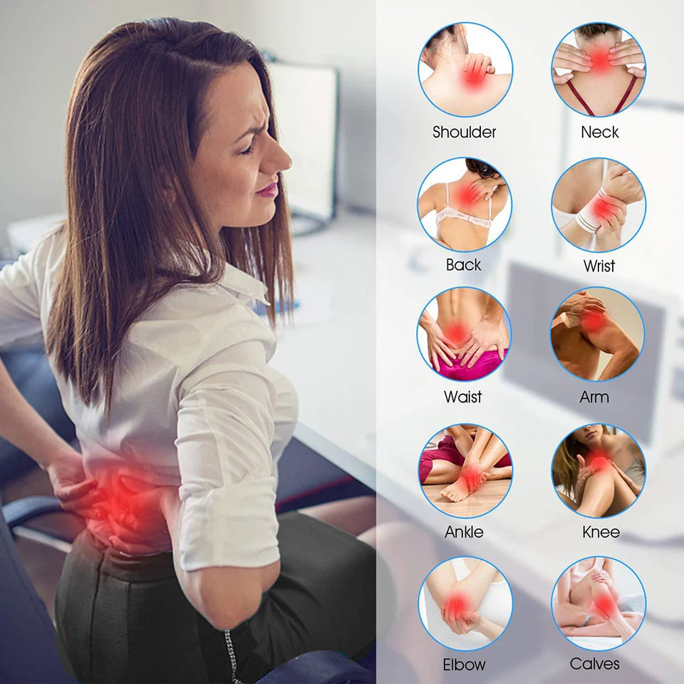 28 Modes TENS Unit Machine EMS Electric Muscle Therapy Stimulator Physiotherapy Pulse Massage Adjustable Abdominal Body Massager