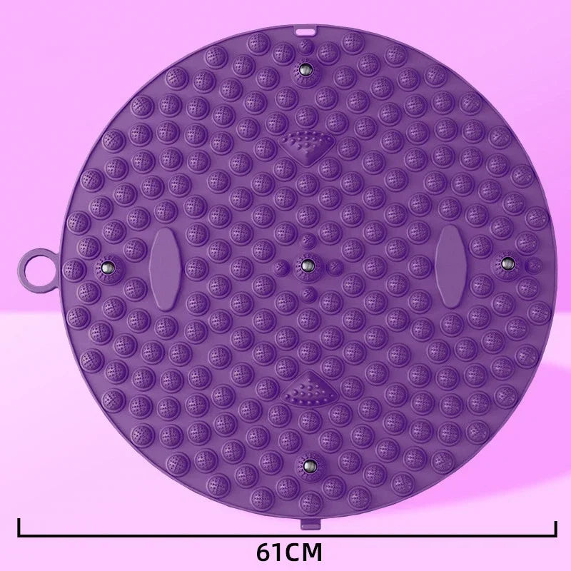 Foot Yoga Acupressure Massage Board – Round Exercise Pad for Muscle Relaxation & Meridian Therapy