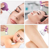 Rubber Head Glass Vacuum Cupping Chinese Therapy Set Hijab Jars AntiCellulite Suction Cups Massage Body Health Massager For Face