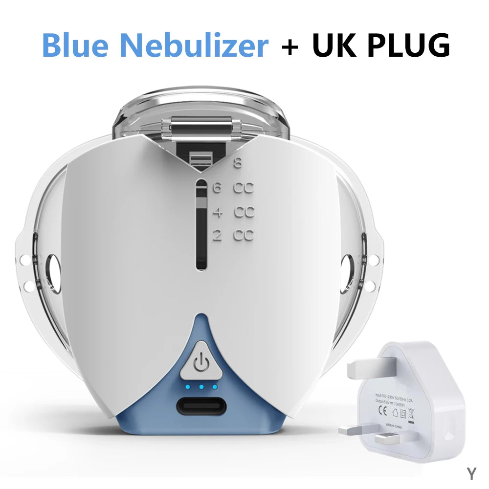 Mini Portable Ultrasonic Nebulizer – Silent Handheld Inhaler for Baby, Kids & Adults with Cough, Asthma & Respiratory Care