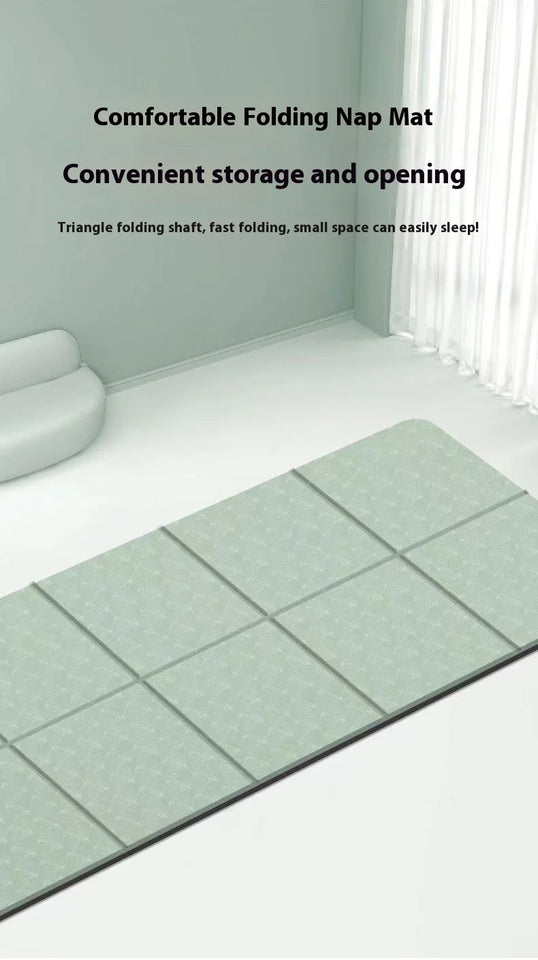 Foldable Anti-Slip Yoga & Nap Mat – Portable Thick Fitness Floor Mat for Home, Kids, and Students