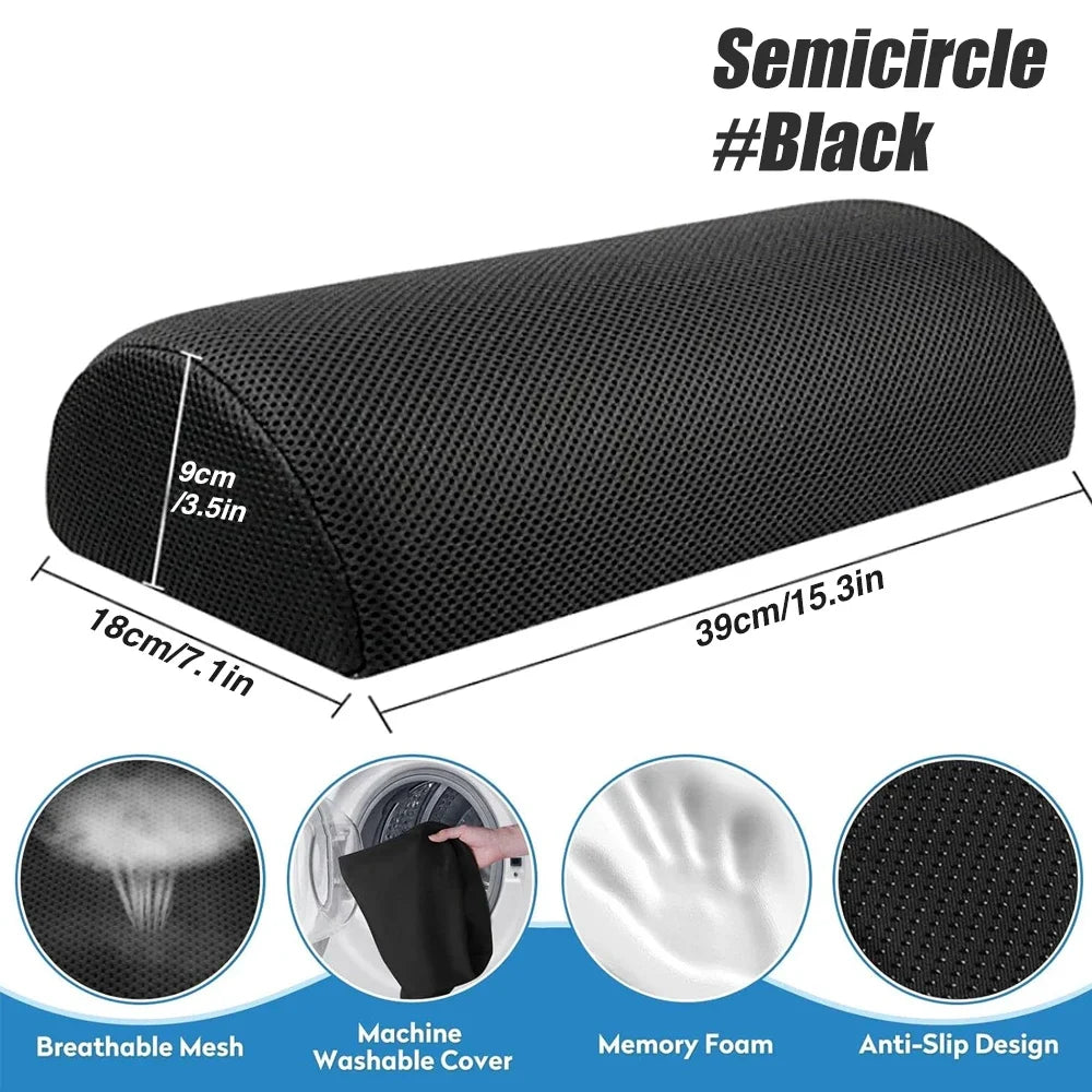 Ergonomic Memory Foam Foot Rest – Non-Slip Washable Under-Desk Foot Stool for Fatigue Relief
