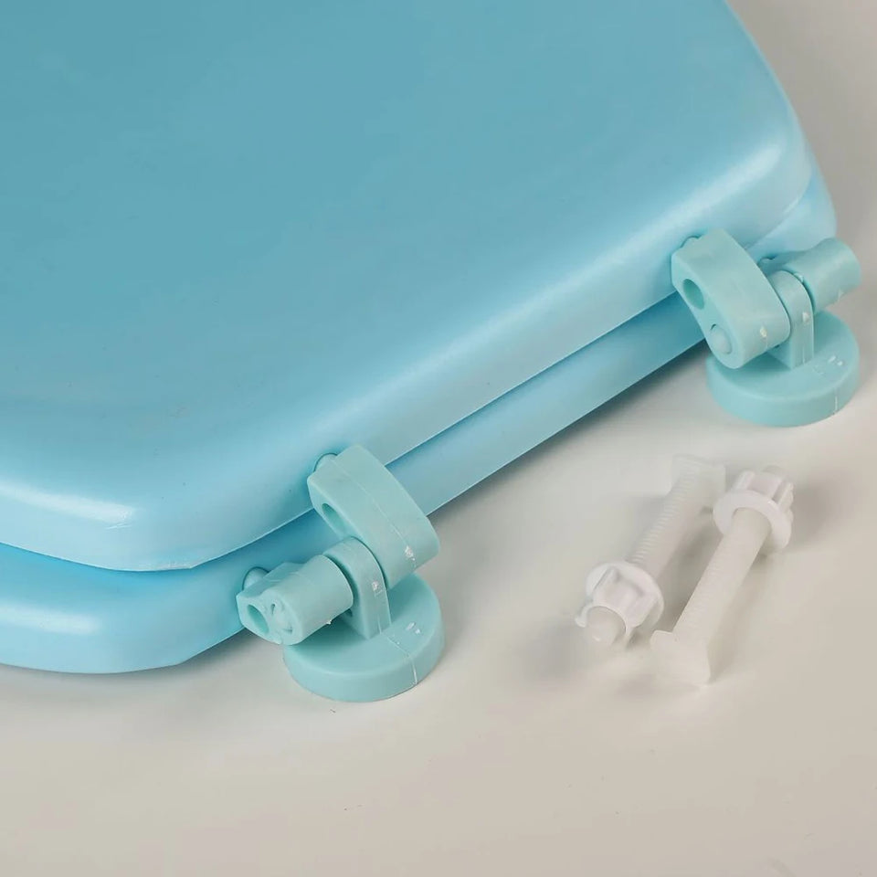 Round Soft-Close Toilet Seat – Comfortable Cushion Bathroom Replacement for Standard Toilets