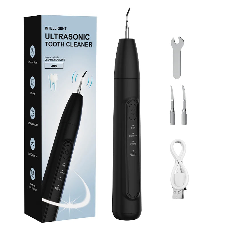 Schoben Ultrasonic Dental Scaler – Electric Tooth Cleaner for Tartar, Plaque & Stain Removal