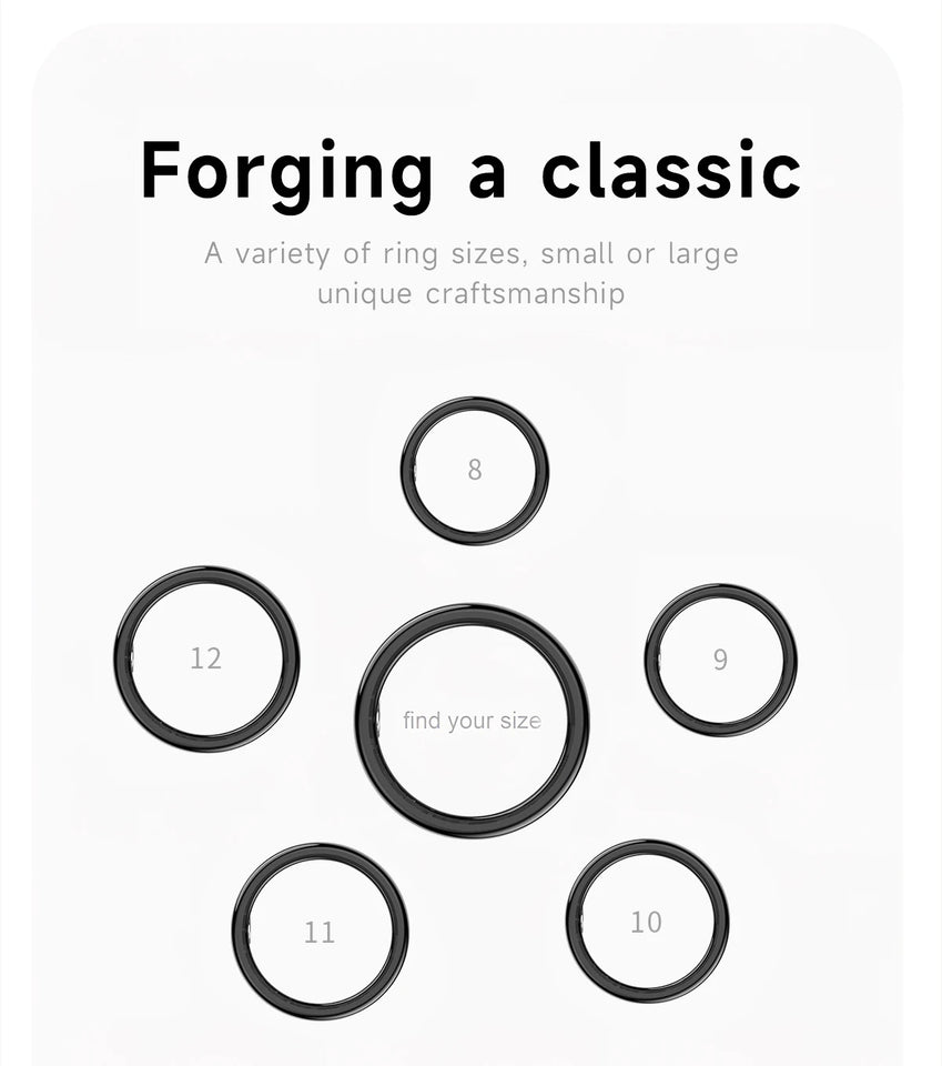 2025 SR08 Smart Ring – LED Display, Heart Rate & SpO₂ Monitor, 5ATM Waterproof Fitness Ring for Men & Women