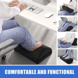 Foot Rest for Under Desk At Work, Comfortable Foot Stool with 2 Adjustable Heights for Office, Home, Car