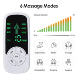 EMS Electric Muscle Therapy Stimulator 6 Modes Tens Unit Machine Meridian Physiotherapy Pulse Abdominal Prostate Body Massager