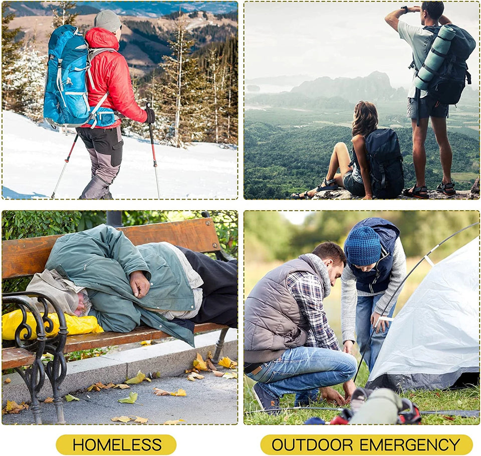 5–30PCS Outdoor Emergency Thermal Survival Blanket – Gold & Silver Foil, Waterproof, 130x210cm