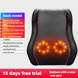 Electric Massage Neck Pillow Shiatsu Head Cervical airbag Ttraction Body Back Waist Massager Car with Heating Vibrating Massage
