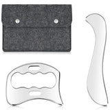 Stainless Steel Gua Sha Massage Tools Muscle Scraper Tool,Graston Tool Set for myofascial Release,Scar Tissue Massager for Back