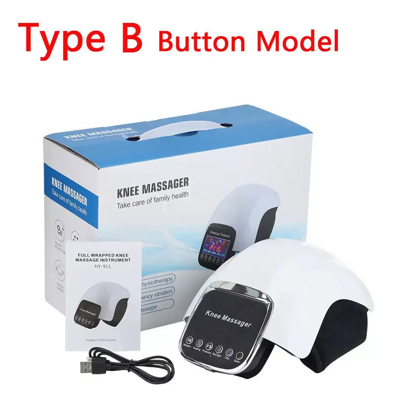 Smart Air Pressure Knee Plate Wireless Traffic Light Knee Massager Compression Airbag Leg Muscle Massage Smart Massager