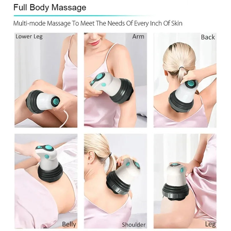 Electric Body Slimming Massager Handheld Infrared Massage Anti Cellulite Massager for Arm Leg Hip Belly Fat Remover Massager