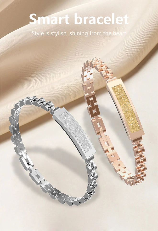 Waterproof Smart Fitness Bracelet – Activity Tracker with Heart Rate, Sleep Monitor & Pedometer for Men & Women (Android & iOS)