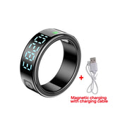 2025 SR08 Smart Ring – LED Display, Heart Rate & SpO₂ Monitor, 5ATM Waterproof Fitness Ring for Men & Women