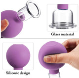 Rubber Head Glass Vacuum Cupping Chinese Therapy Set Hijab Jars AntiCellulite Suction Cups Massage Body Health Massager For Face