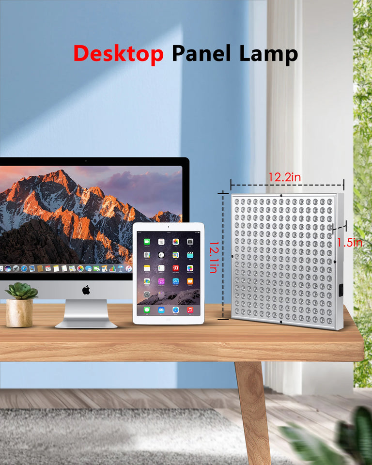 LED Red Light Therapy Panel Lamp – 225 LEDs for Facial Anti-Aging, Skin Care & Body Pain Relief