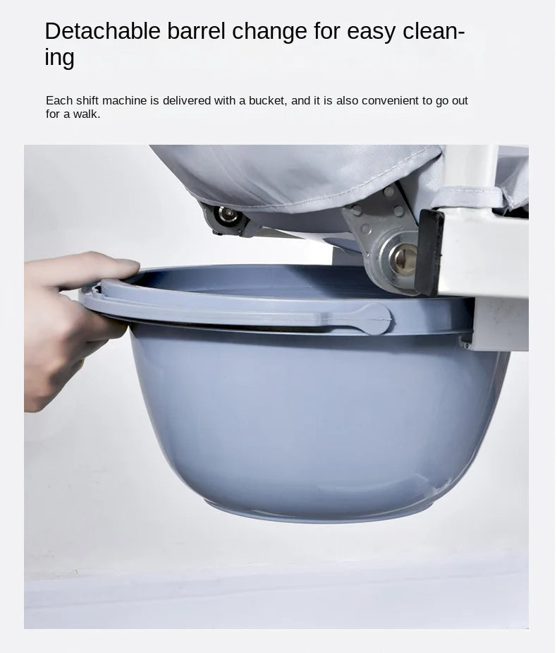 2-in-1 Bed Fold Chair with Hydraulic Lift – Paralyzed & Disabled Elderly Nursing Transfer Chair with Walker Support