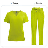Women's Medical Scrub Set – Soft Nursing Uniform with Top & Pants for Hospital, Dental & Clinical Use