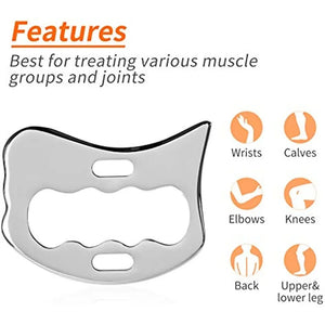 Professional GuaSha Massage Tools Stainless Steel Gua Sha Scraping Massage Tool IASTM Tools Great Soft Tissue Mobilization Tool