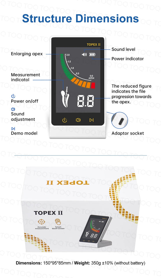 Automatic Endodontic Apex Locator with LCD Screen and Buzzer Alert – Precision Root Canal Measurement