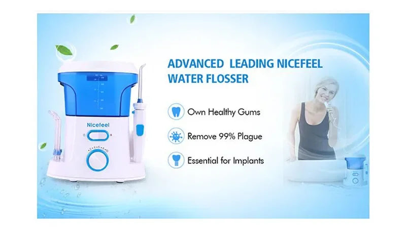 Oral Irrigator Water Flosser – Electric Teeth Cleaner with 7 Nozzles for Whitening, Dental Calculus & Braces Care