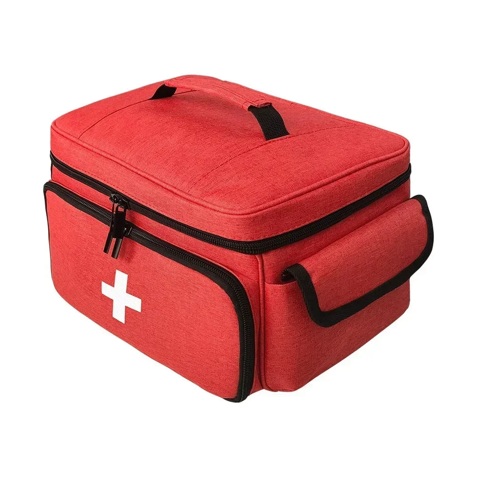 Portable Travel First Aid Kit & Medicine Storage Organizer Bag