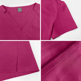 Women's Medical Scrub Set – Soft Nursing Uniform with Top & Pants for Hospital, Dental & Clinical Use